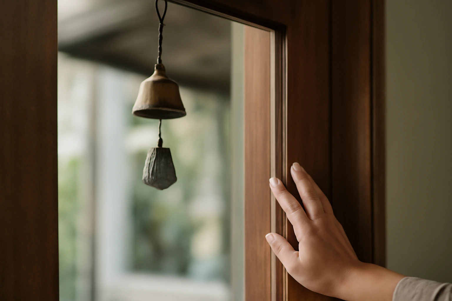 Chuông gió ở cửa hàng và quán: khác hẳn ở nhà